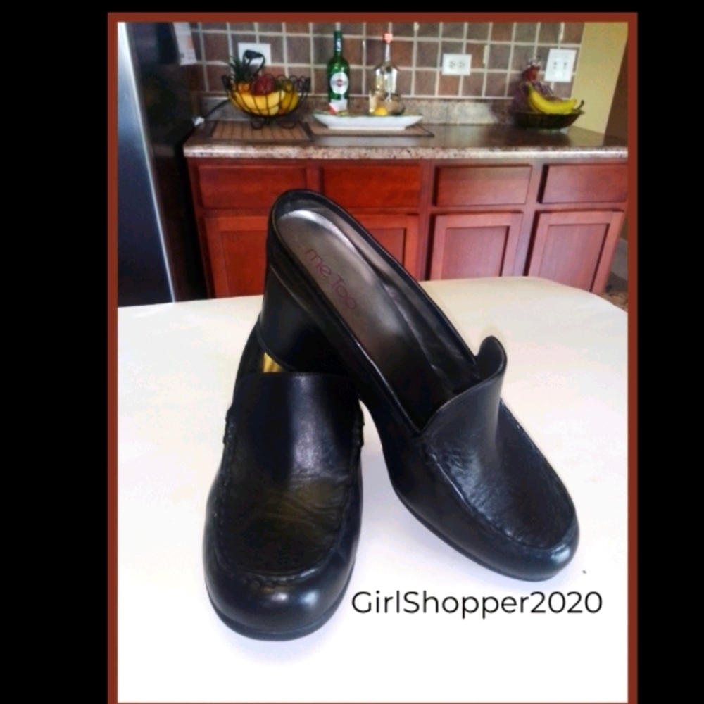 Soft Leather High Wedge Mule